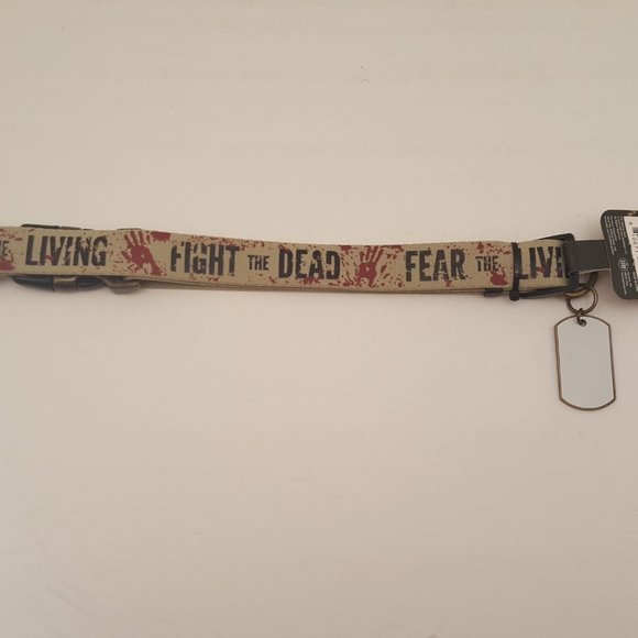 AMC The Walking Dead Pet Collection X-Large Dog Collar | Adjustable 21"-34" NEW - Picture 4 of 6